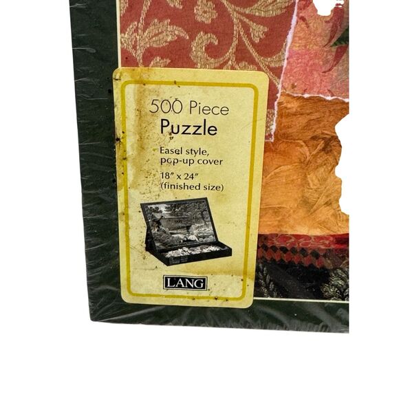 Lang 500 Piece Jigsaw Puzzle  2009 Sunflower Pop up easel cover - Sealed / New - Picture 2 of 8